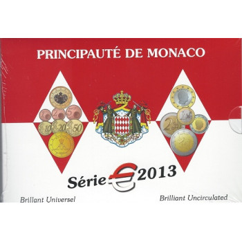 Monakas 2013 Euro monetų BU rinkinys su progine 2 eurų moneta