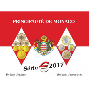 Monakas 2017 Euro monetų BU rinkinys