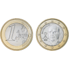 Monakas 2025 1 euro apyvartinė UNC kokybės moneta