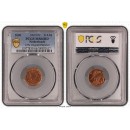 Nyderlandai 2000 2 euro centai Kalyklos klaida sertifikuota PCGS MS66RD