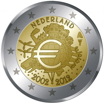 Nyderlandai 2012 Eurų banknotų ir monetų dešimtmetis