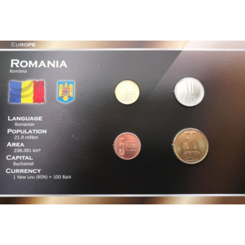 Rumunija 2005-2007 metų monetų rinkinys lankstinuke