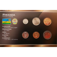 Ruanda 2003-2006 metų monetų rinkinys lankstinuke