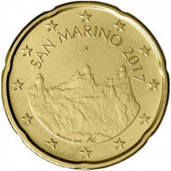 San Marinas 2017 0,20 centų