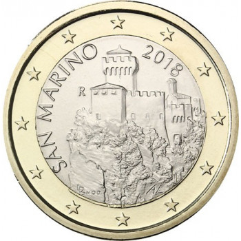 San Marinas 2018 1 euras