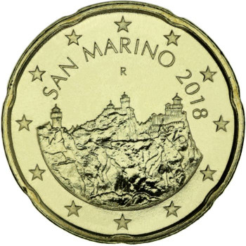 San Marinas 2018 0,20 centų