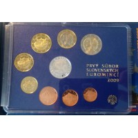 Slovakija 2009 Euro monetų PROOF LIKE rinkinys su sidabriniu medaliu