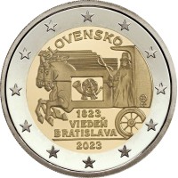 Slovakija 2023 Greitojo pašto tarp Vienos ir Bratislavos 200-osios metinės