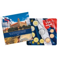 Slovakija 2009 Euro monetų BU rinkinys 2009 su sidabriniu medaliu