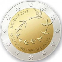 Slovėnija 2017 10 metų nuo euro įvedimo Slovėnijoje