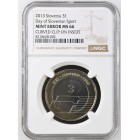 Slovėnija 2023 3 eurai Kalyklos klaida sertifikuota NGC MS66