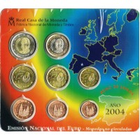Ispanija 2004 Euro monetų BU rinkinys
