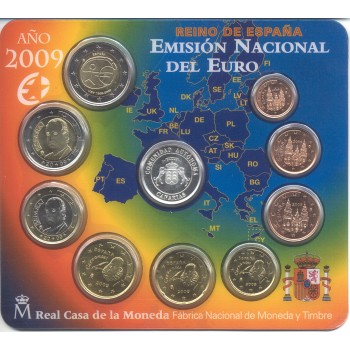 Ispanija 2009 Euro monetų BU rinkinys Canarias