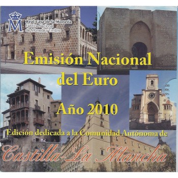 Ispanija 2010 Euro monetų BU rinkinys Castilla La Mancha