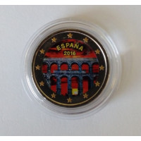 Ispanija 2016 Segovijos akvedukas spalvota