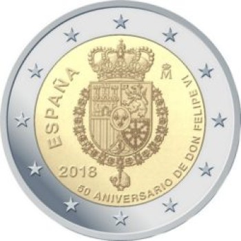 Ispanija 2018 Felipe VI  50-osios gimimo metinės