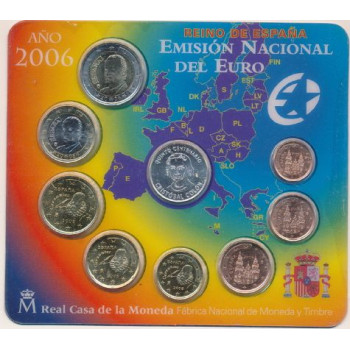 Ispanija 2006 Euro Monetų BU Rinkinys