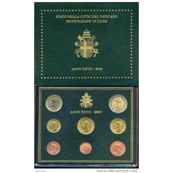 Vatikanas 2005 Euro monetų BU rinkinys Jonas Paulius II