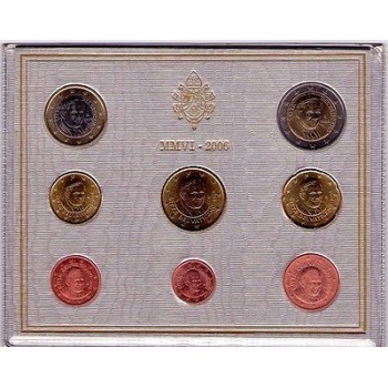 Vatikanas 2006 Euro monetų BU rinkinys Benediktas XVI Vatikanas 2006 Euro monetų BU rinkinys Benediktas XVI