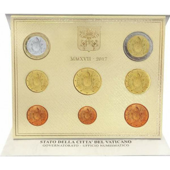 Vatikanas 2017 Euro monetų BU rinkinys