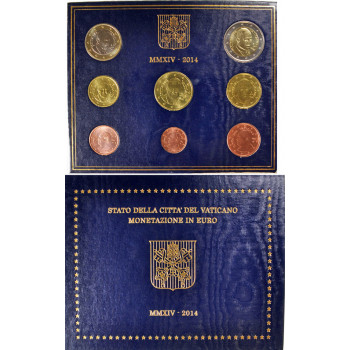 Vatikanas 2014 Euro monetų BU rinkinys Pranciškus Vatikanas 2014 Euro monetų BU rinkinys Pranciškus