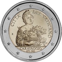 Vatikanas 2021 Caravaggio UNC