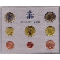 Vatikanas 2003 Euro monetų BU rinkinys Jonas Paulius II