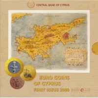 Kipras 2008 Euro monetų BU rinkinys