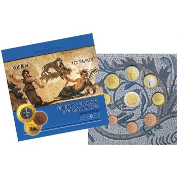 Kipras 2009 Euro monetų BU rinkinys su EMU