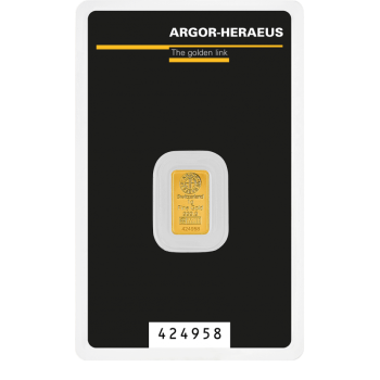 Heraeus / Argor-Heraues Aukso luitas 1g. Au999.9