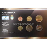 Argentina 2000-2009 metų monetų rinkinys lankstinuke