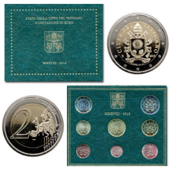 Vatikanas 2018 Euro monetų BU rinkinys
