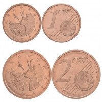 Andora 2014 1 ir 2 centai (komplektas)