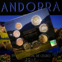 Andora 2017 Euro monetų BU rinkinys