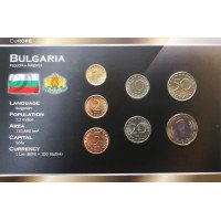 Bulgarija 1999-2002 metų monetų rinkinys lankstinuke
