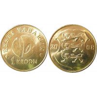 Estija 2008 1 krona (Estijos Respublikai 90 metų)