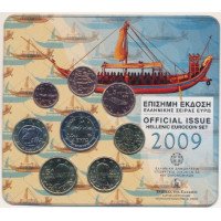 Graikija 2009 Euro monetų BU rinkinys