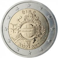 Airija 2012 Eurų banknotų ir monetų dešimtmetis