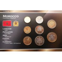 Marokas 2002 metų monetų rinkinys lankstinuke