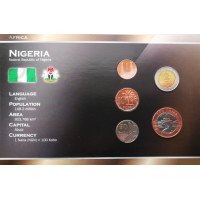 Nigerija 1991-2006 metų monetų rinkinys lankstinuke