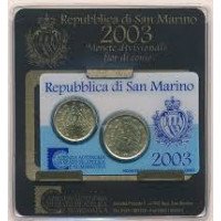 San Marinas 2003 Mini rinkinys kortelėje