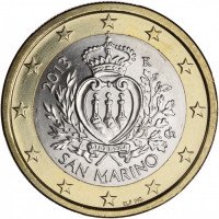 San Marinas 2013 1 euras