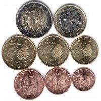 Ispanija 2015 Euro monetų UNC rinkinys