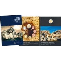 Malta 2016 Euro monetų BU rinkinys su progine moneta